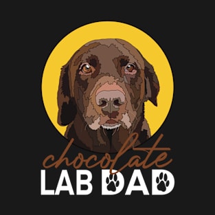 Chocolate Labrador Dad T-Shirt