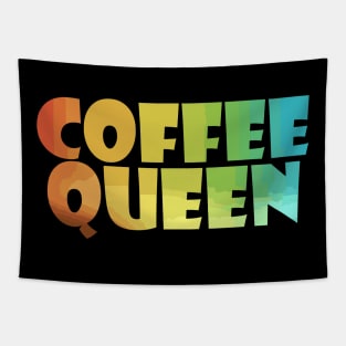 Coffee with Rainbow Tapestry