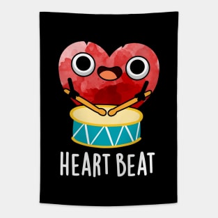 Heart Beat Cute Heart Drummer Pun Tapestry