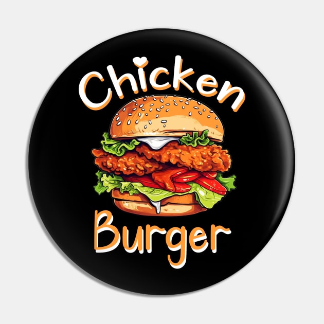 Chicken Burger Pin by FluffigerSchuh