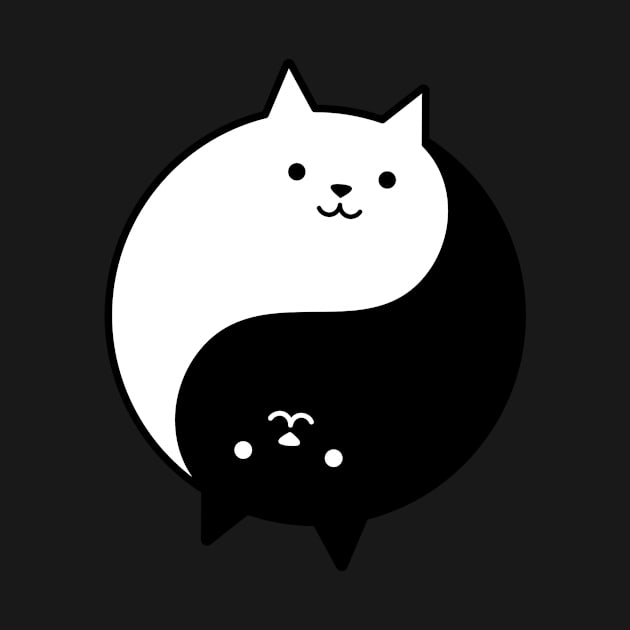 Yin-Yang Cat by WizardingWorld