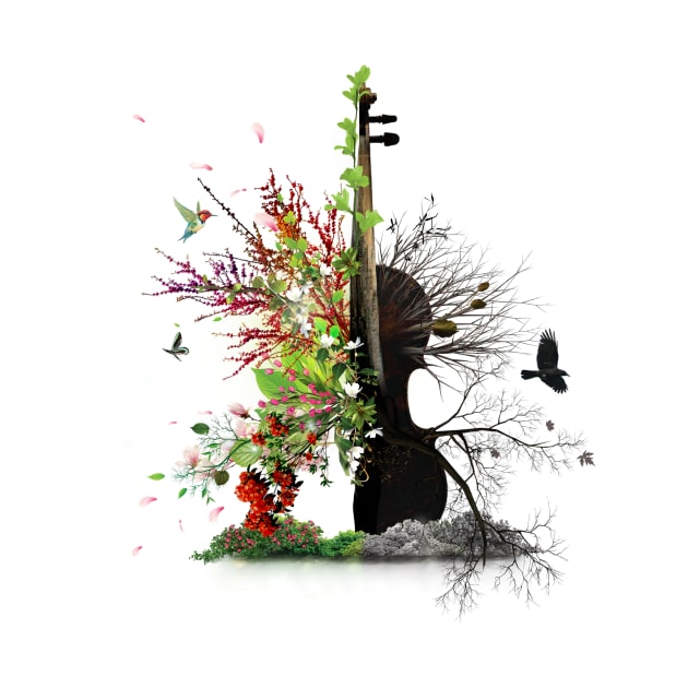 Music Poster Violin Orchestra by I-Heart-All