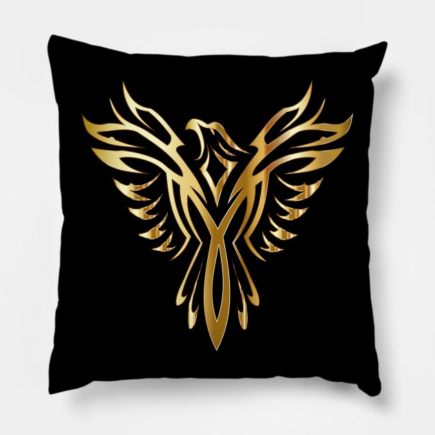 Phoenix Pillow by shirtsandmore4you