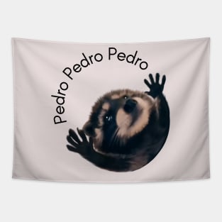 Funny Pedro raccoon meme viral video Tapestry