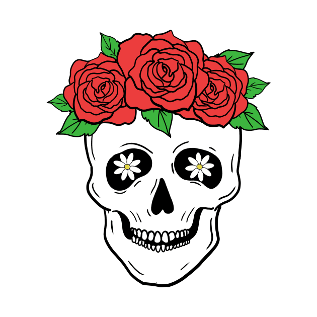 Mexican Skull Dia de los muertos Day of the dead by Mesyo