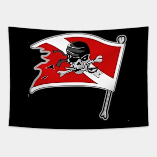 Pirate Diver Tapestry