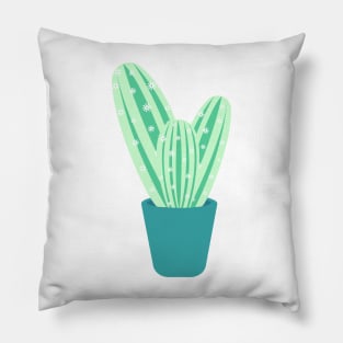 Green cactus Pillow