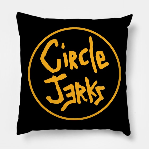 Circle Jerks Pillow by artbyclivekolin