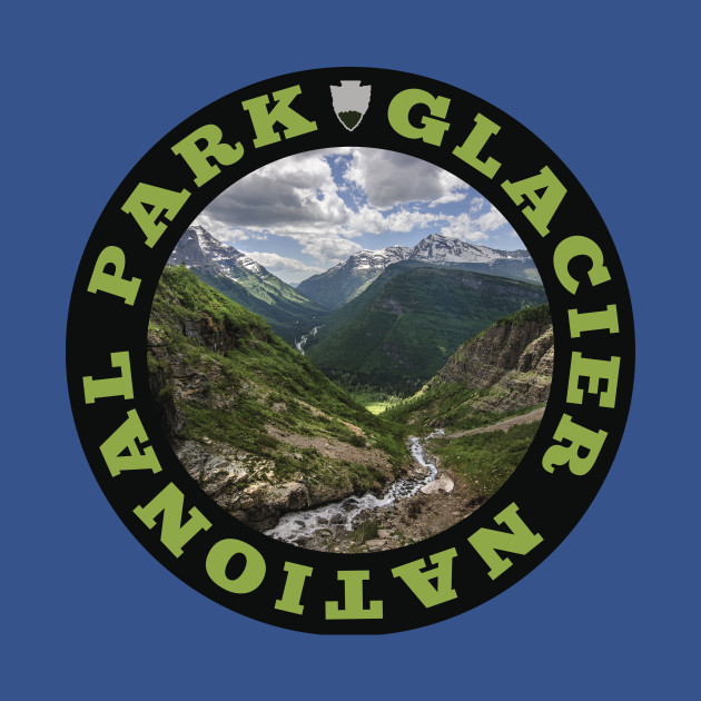 Discover Glacier National Park circle - National Park - T-Shirt