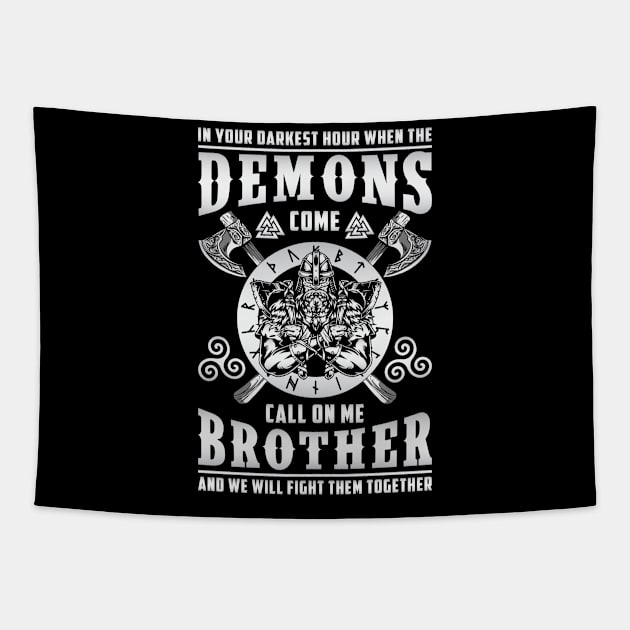 Demons Viking Valhalla Norse Tapestry by T-Shirt.CONCEPTS