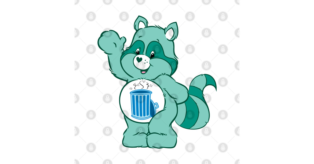 Care Raccoon - Care Bears - T-Shirt | TeePublic