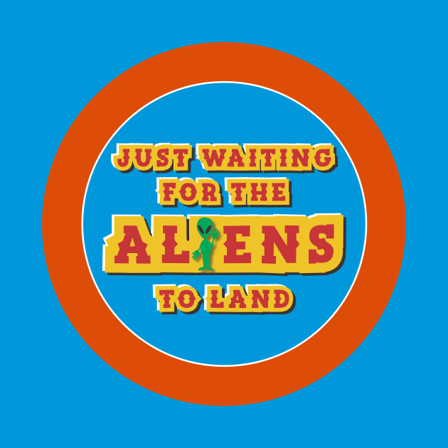 Funny UFO Just Waiting For The Aliens To Land Lover Fan by AHBRAIN