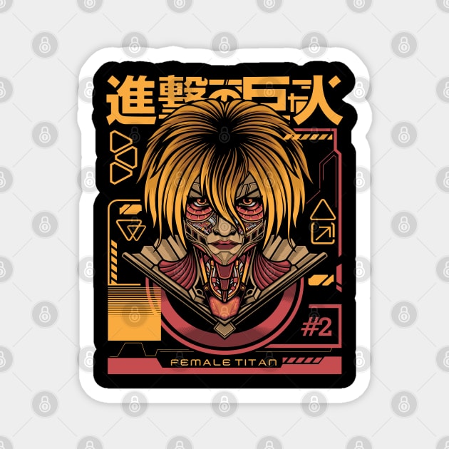 Annie Leonhart's Titan Shifter Art Magnet by Otaku Vibes