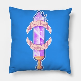 Love in Worth Fighting For Magic Sword Pillow