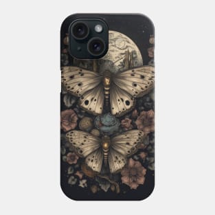 Cottagecore Mushroom Grunge Goth Moth Moon Phases Goblincore Phone Case