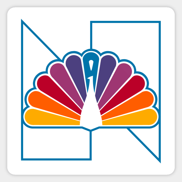 Peacock Logo Nbc Sticker TeePublic