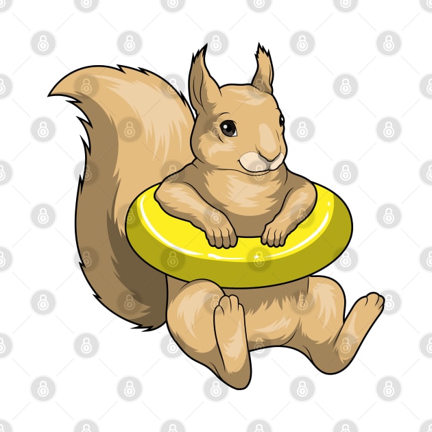 Squirrel Swimming Swim ring by Markus Schnabel