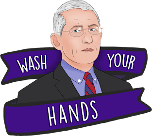 Dr Anthony Fauci Wash Your Hands 2020 Quarantine Kids T-Shirt by BrandyRay