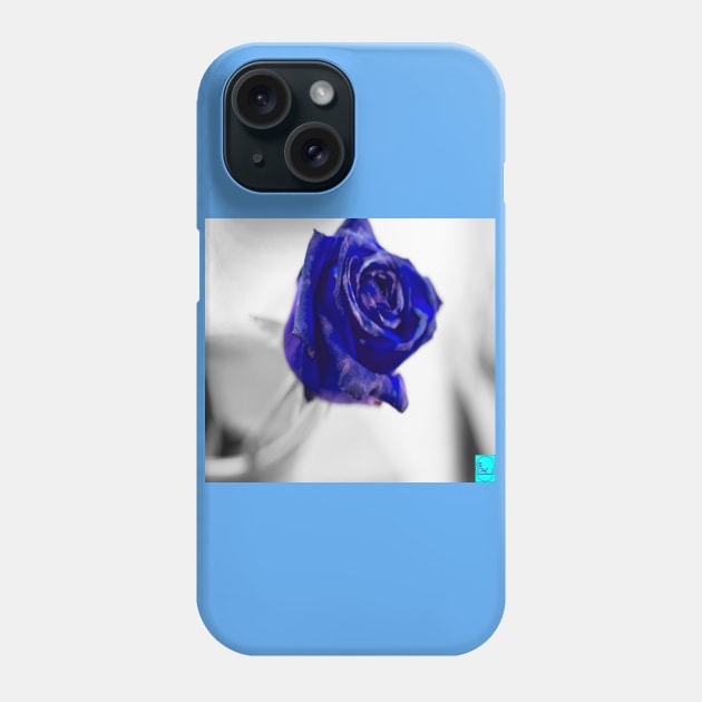blue rose Phone Case by callalexi