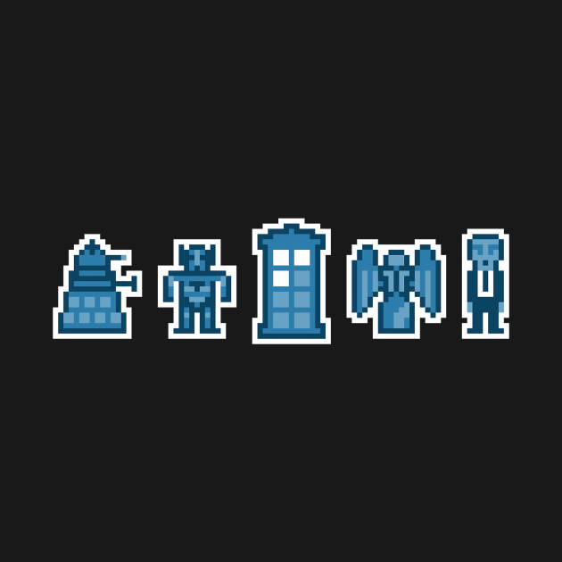 Time and SpaceInvaders by caravantshirts