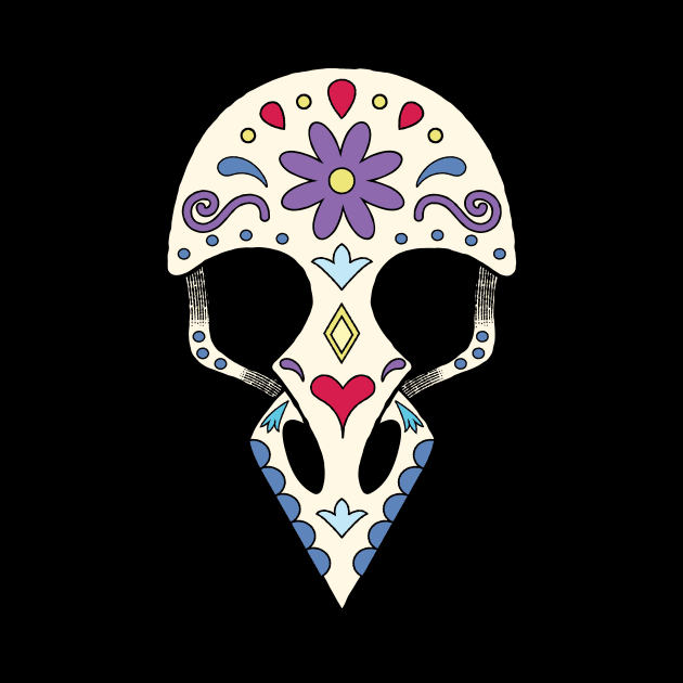 Bird sugar skull by Laura_Nagel