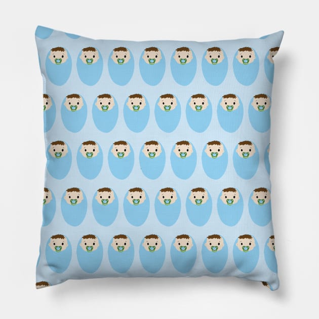 Baby Boys Pillow by Sandra Hutter Designs