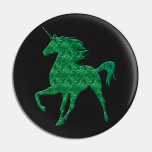 Green Magical Unicorn Pin