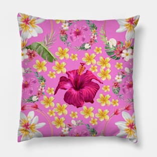 Diseño floral en tonos rosas Pillow