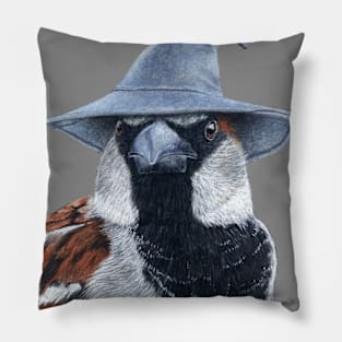 House sparrow Pillow