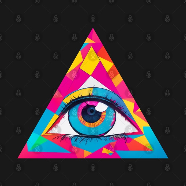 Illuminati All Seeing Eye by FunkyColorShop