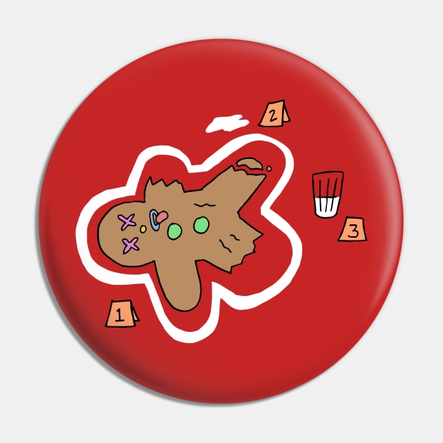 Cookie Crime Scene Pin by AnnaLouise