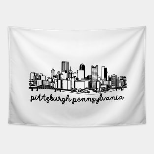 Pittsburgh Skyline Tapestry