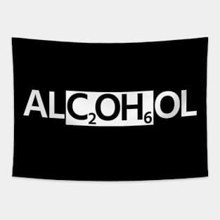 Funny Alcohol Chemical Formula Cool Party Fun Gift Tapestry