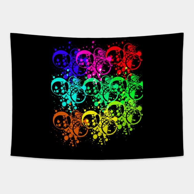 illustration, tie dye, grapic, vector art work Tapestry by Gun&One