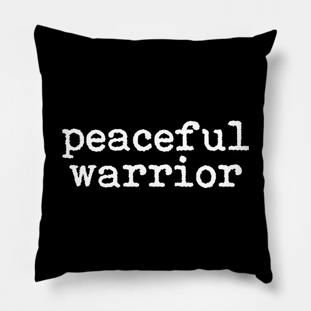 Peaceful Warrior Pillow by anupasi