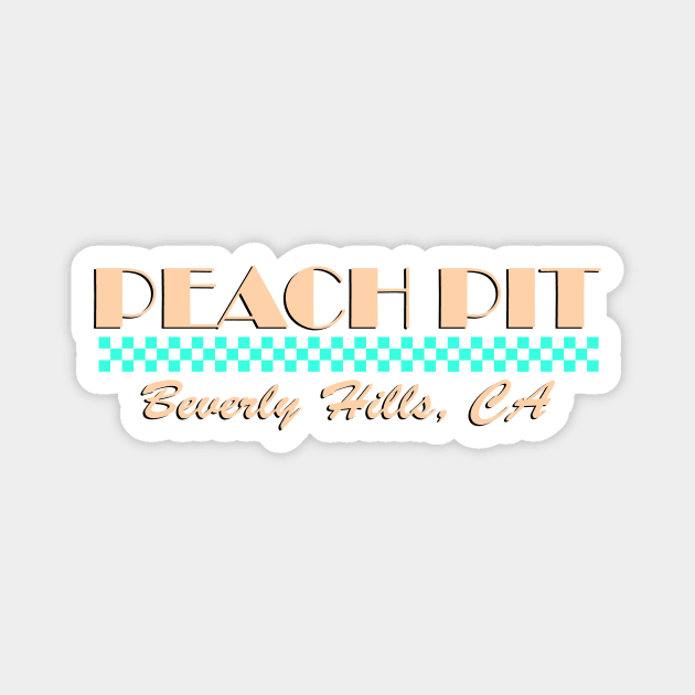 Peach Pit Magnet by Scum_and_Villainy