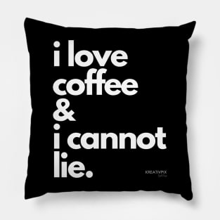 I Love Coffee Pillow
