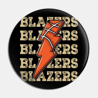 Funny Sports Blazers Proud Name Basketball Classic Pin