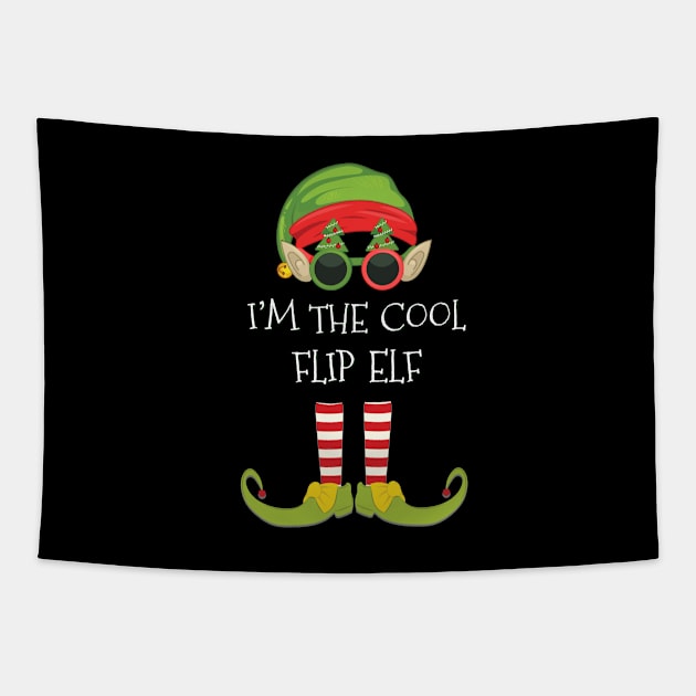 I'm The Cool flip Elf - flip Elf Gift idea For Birthday Christmas Tapestry by giftideas