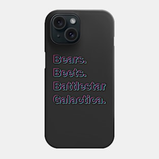 Mix bears, beets, battlestar galactica Phone Case