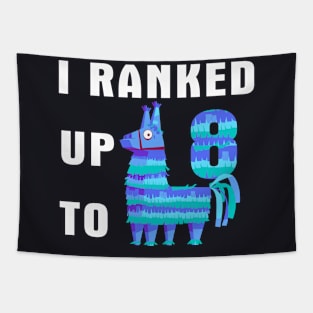 I Ranked Up To 8 Birthday Video Game Llama Tapestry