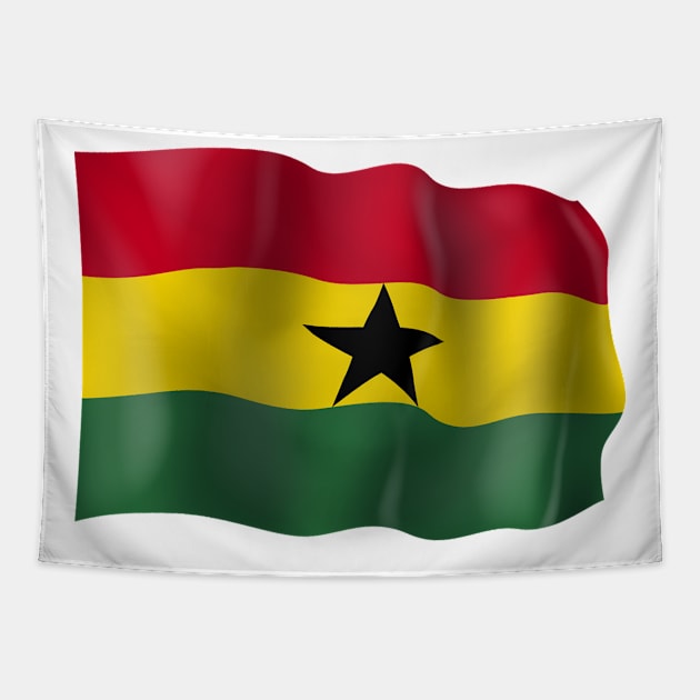 Ghana flag Tapestry by SerenityByAlex