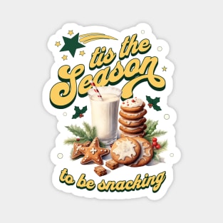 Tis The Season Vintage Christmas Cookies Baking Magnet