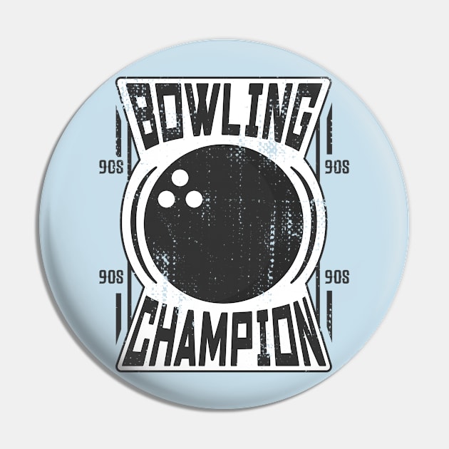 Bowling Champion Pin by ArtStopCreative