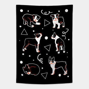 Boston Terrier Puppies Tapestry