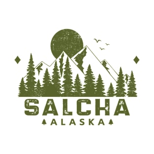 Salcha Alaska Mountain Souvenir T-Shirt