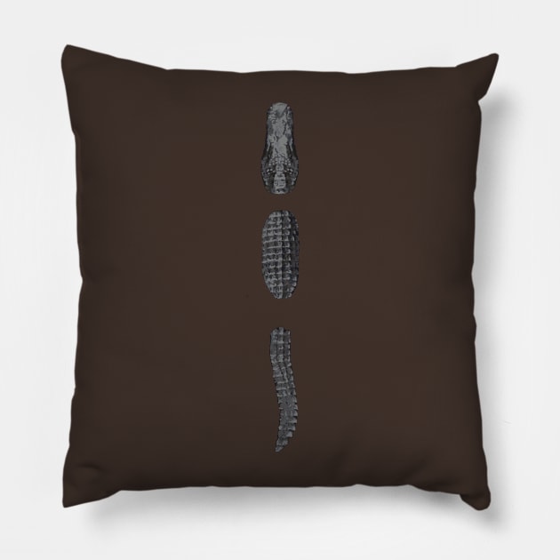 Alligator Pillow by 752 Designs