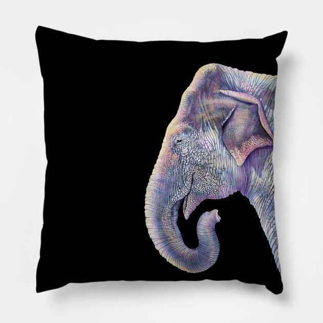 Elephant Pillow by Tim Jeffs Art