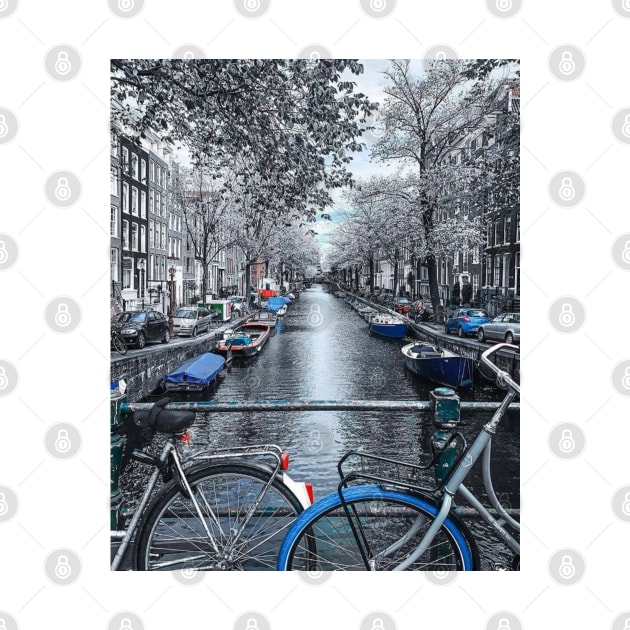 Canals of Amsterdam - Blue Edition by GRKiT