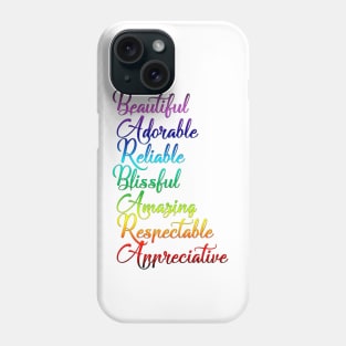 Gifts for BARBARA ~ Beautiful, Adorable, Reliable, Blissful... [ND#5C1V1] Phone Case